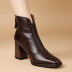 Camille | Stylowe Botki Damskie Na Stabilnym Obcasie