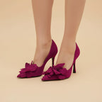 Kwiat popołudnia | Eleganckie buty na wysokim obcasie od projektanta