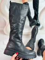 ELARÁ | Czarne wysokie kozaki