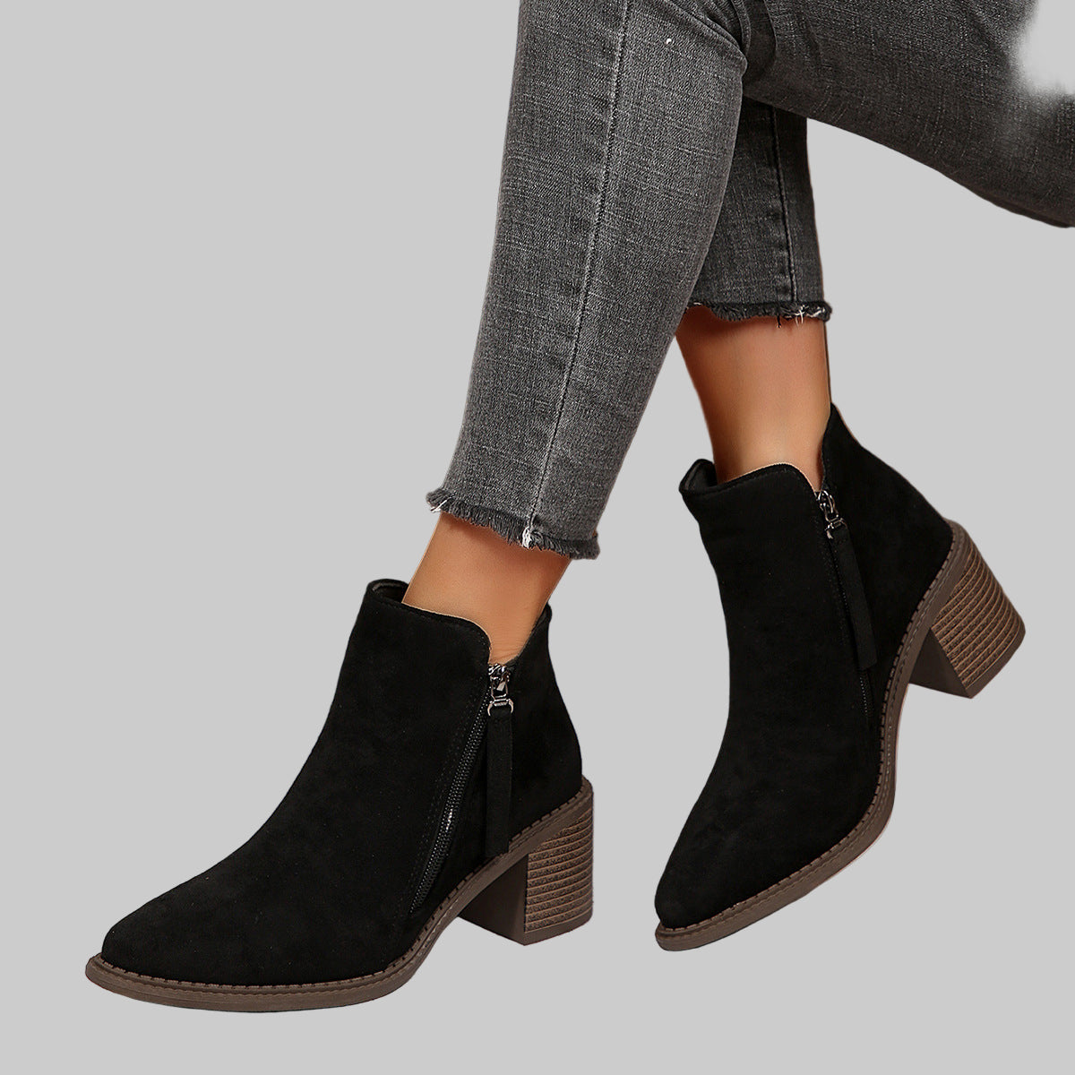 Alicia | Botki z zamszu