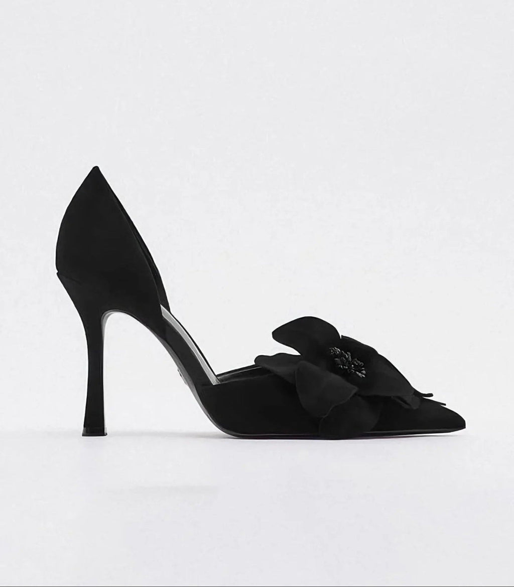 Kwiat popołudnia | Eleganckie buty na wysokim obcasie od projektanta