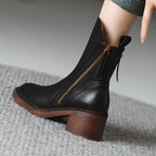 Araceli | Skórzane botki